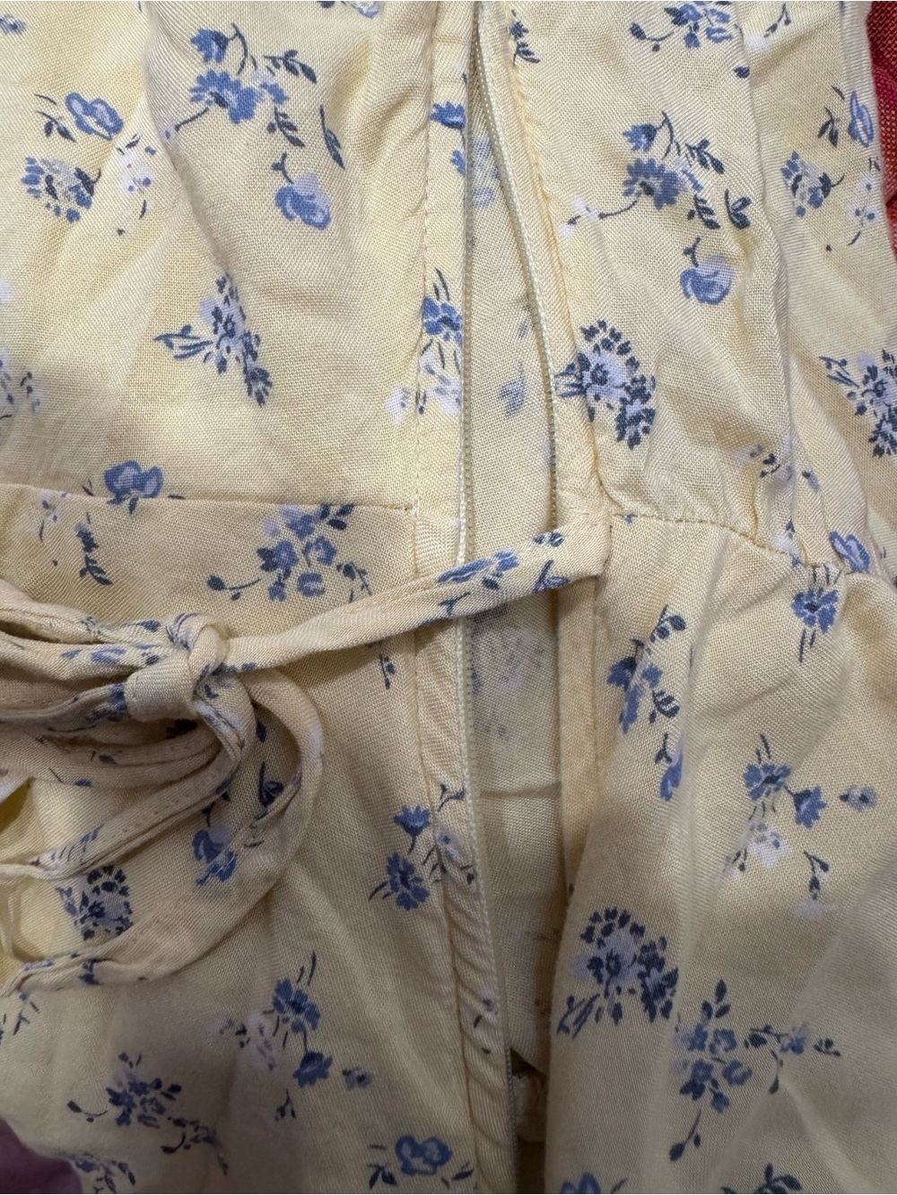 Hollister Yellow Floral Tie-Waist Mini Dress - Picture 7 of 7